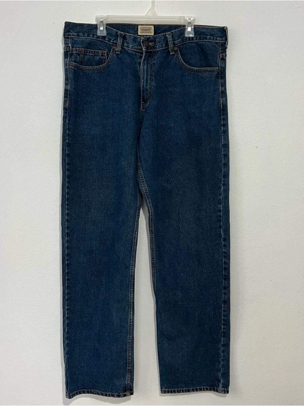 C.E. Schmidt Workwear Men Jeans Big & Tall Classic Straight Leg Blue  38” x36” - Picture 10 of 11